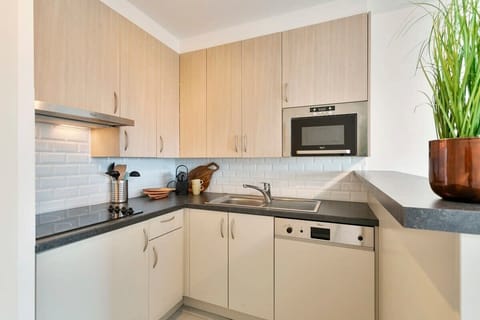 Open, modern kitchen