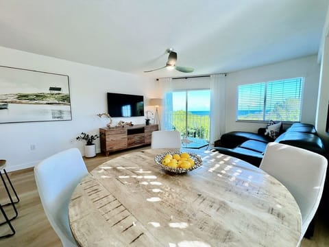 View of Atlantic Ocean from dining table