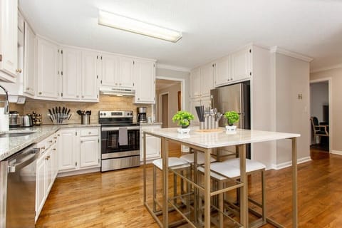 Kitchen located just off the dining room area.