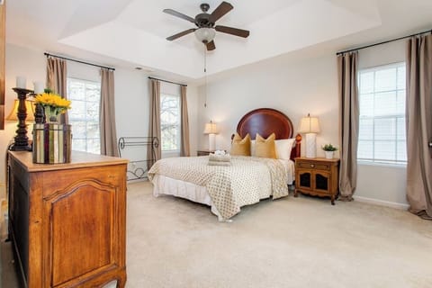 Luxurious Master Bedroom upstairs