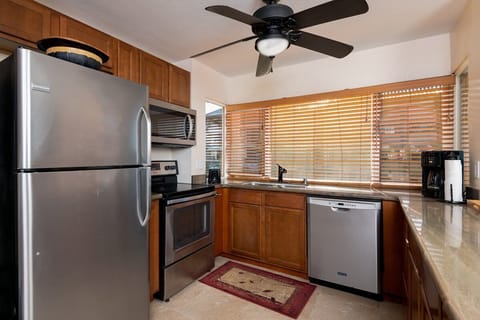 Nicely Updated Kitchen. Modern appliances and all cooking essentials for casual meals or gourmet preparation.