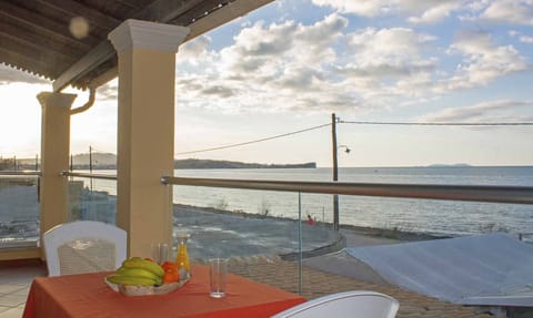 Frosos Beachfront Maisonette Acharavi By the Balcony