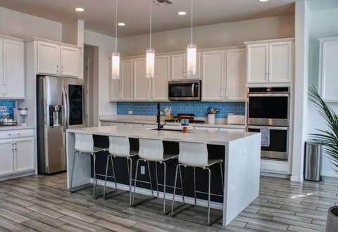 Enjoy the kitchen with gas range and double wall oven.