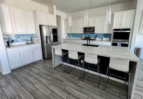 Got coffee? Kitchen is equipped with Keurig coffee maker and pods.
