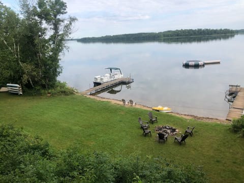 Beach area - no neighbors visible from the beach area.   