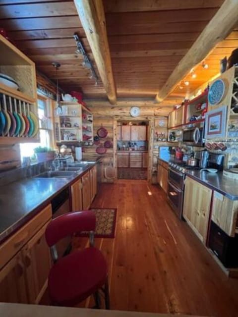 Large Pantry at back with refrigerator, toaster oven, coffee maker, Keurig, etc.