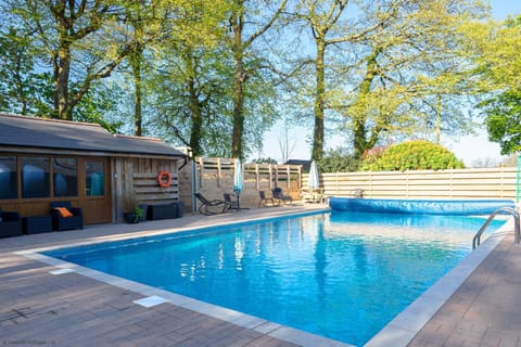 Swimming pool at Tresooth Cottages near Falmouth Cornwall