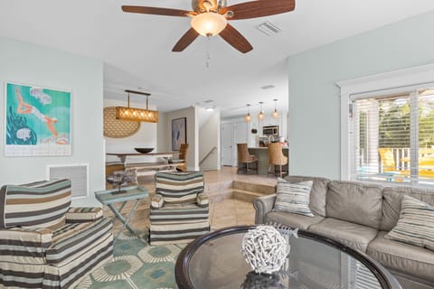 Open concept- Living room, dining area and kitchen