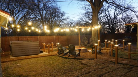 Cozy up next to the fire pit while enjoying the warm summer afternoons! 