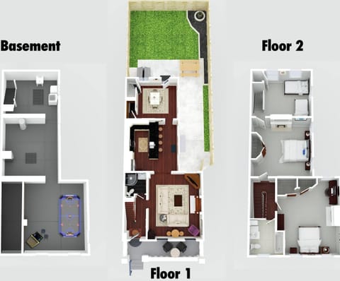 Game Room, Back Yard, Close to Stadiums & Downtown House in Covington