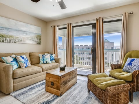 Living Room - Direct Balcony Access, Sleeper Sofa