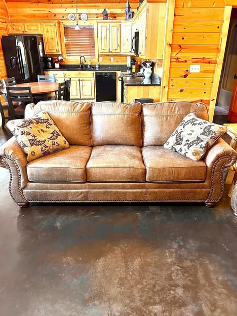 Queen sleeper sofa in living room newly added.