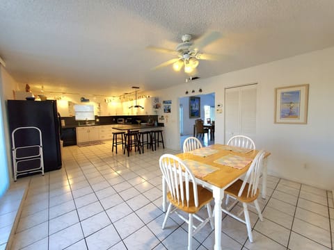 Kitchen table and counter seating