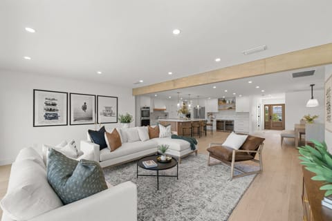 Open Concept kitchen, dining and living room