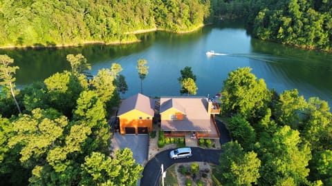 Aerial view of Cabin and Surrounding Douglas Lake