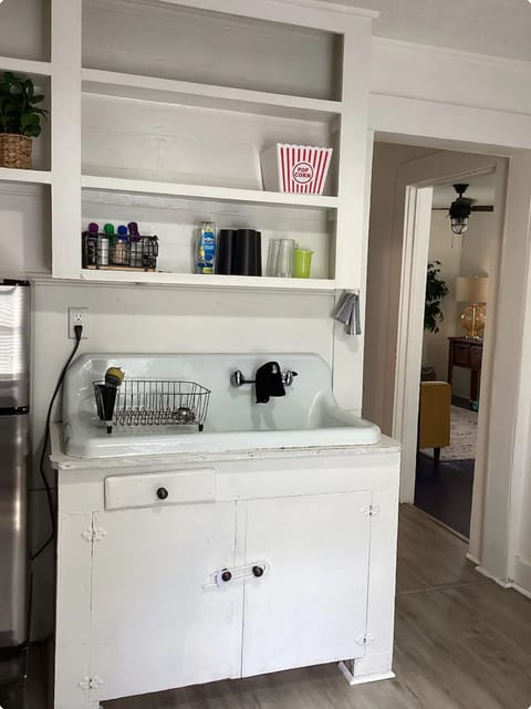 Kitchen with basic amenities available for your convenience.