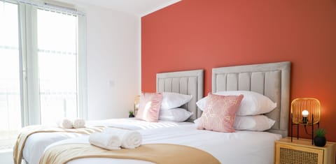 Cozy bedroom designed for a peaceful night’s sleep