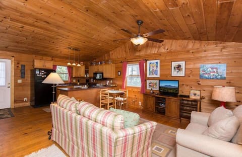 Comfortable Living Area with Flat Screen TV