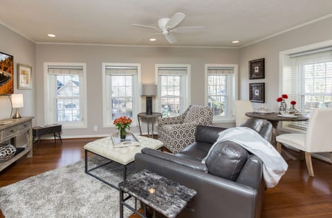 Look out over Main Street from Penthouse A