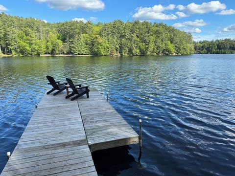 Dockspace with two chairs to relax on