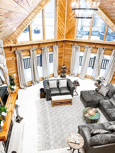 Lake views from living room