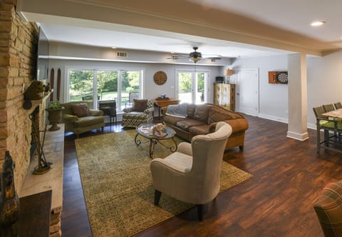 Living room - spacious and comfortable gathering area!