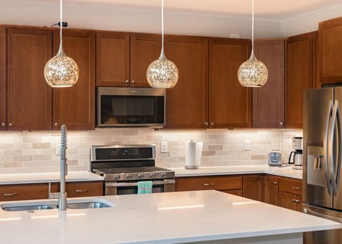 Kuerig coffee/latte, and drip coffee maker (for caffeine options)!