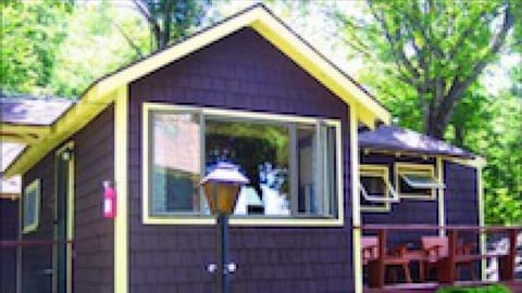 Haven Cottage from lake with porch