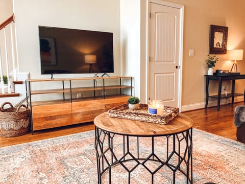 Cozy living area with reclining theater seating