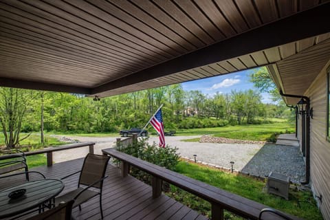 Beautiful and peaceful front porch living!
