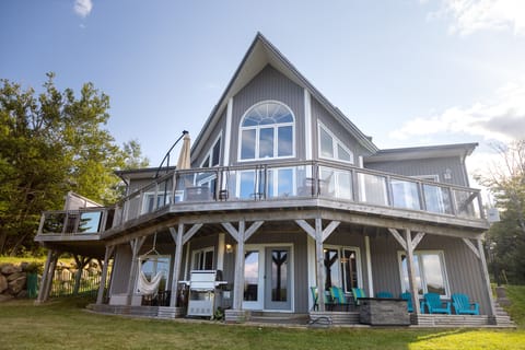Suite is lower floor of this lovely waterfront property.