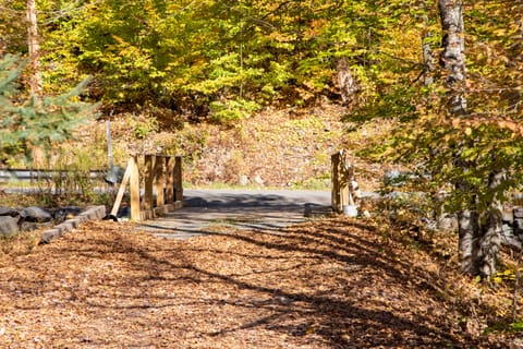 Entrance bridge over stream