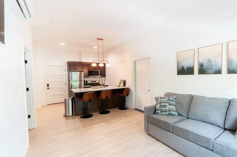 Living area to Kitchen