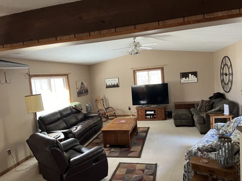 Living room - open to dining and kitchen.