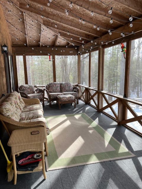 Screened in front porch - our favorite place!