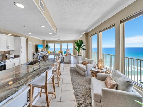 Kitchen to living view