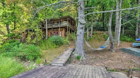 Lakefront side of the cabin
