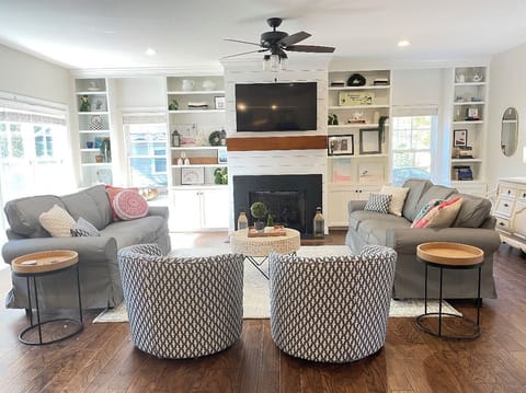 bright and airy open concept living space