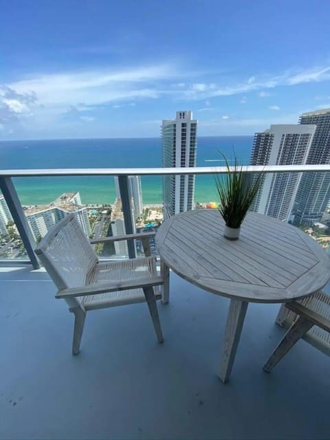 Balcony with ocean views