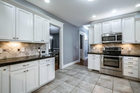 We have stocked the kitchen with everything you need for your stay.