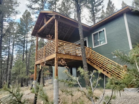 Enjoy beautiful tree top views from the large 12' x 12' deck.