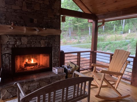 Wood burning fireplace for S’mores and more!