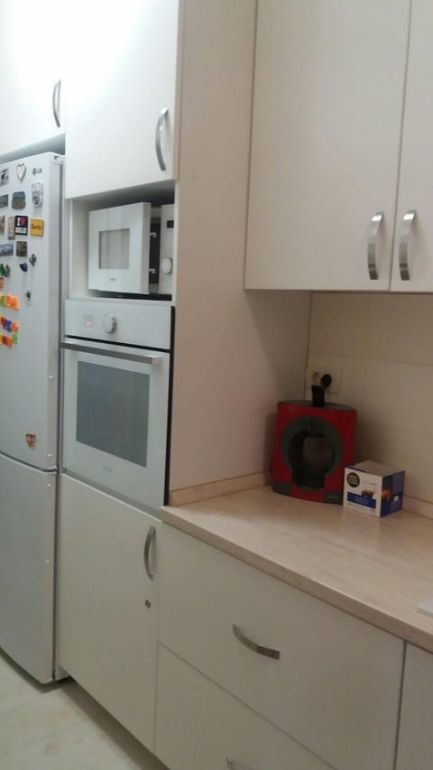 Oven, microwave and fridge . In the fridge you have your own shelf. 