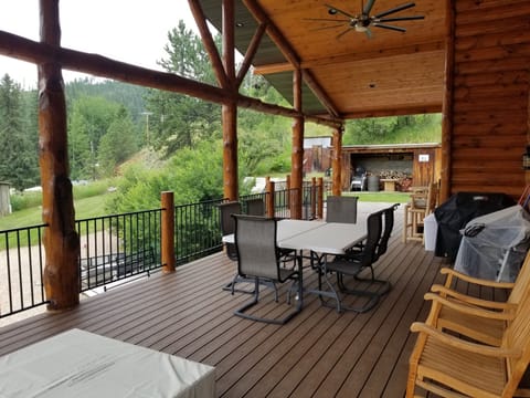 Covered deck view.