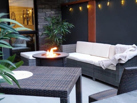 Private patio perfect for relaxing after a long day in the mountains