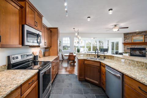 Kitchen - set up for easy entertaining