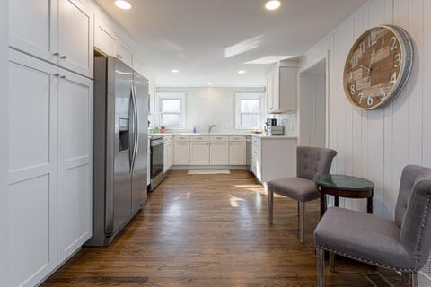 The Living Room is open to the Kitchen