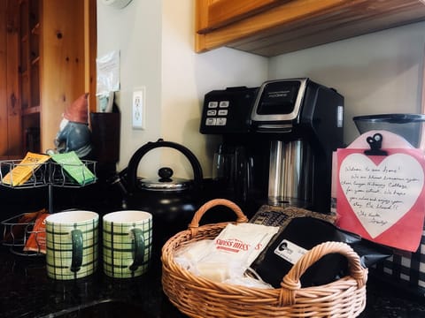 The owners love coffee and teas, so you'll love the extras :)