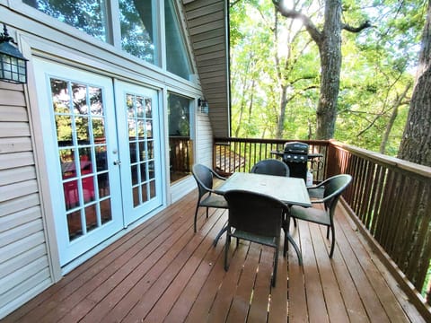 Main Floor Deck with Outdoor Dining and a Propane Grill