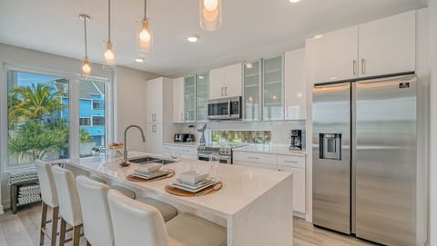 Kitchen island and counter area.  Great space for the gourmet.